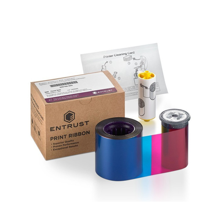 Cinta Entrust 525100-001 YMCKT Original | 250 Impresiones | Compatible Sigma DS1/DS2/DS3