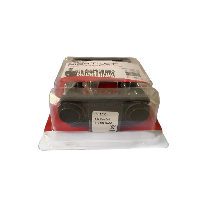 Evolis RCT025NAA Cinta Monocromática NEGRA | c3mayorista.mx