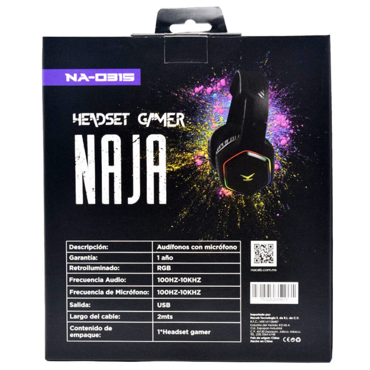NACEB TECHNOLOGY NA-0315 Audífonos Gamer | C3Mayorista.com