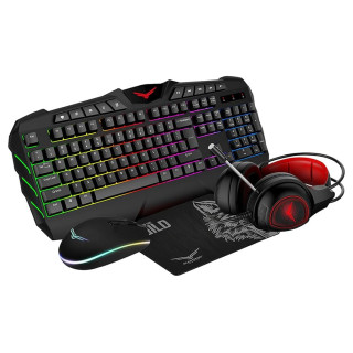 Kit Gamer 4 en 1 Naceb NA-0934 | Mouse, Teclado, Headset, Mousepad | RGB