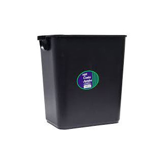 CESTO DE BASURA JUMBO NEGRO C/ASAS