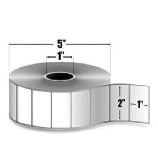 Zebra 10010039 Rollos de Etiquetas 2" x 1" Z-Select 4000D