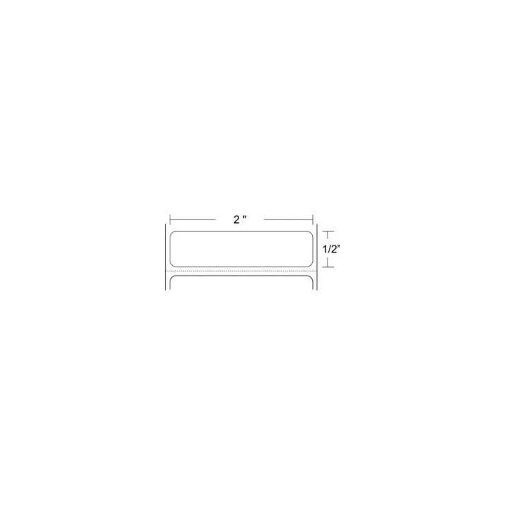 18943 - Zebra Etiquetas 2" x 0.50" Z-ULTIMATE 3000T blanco