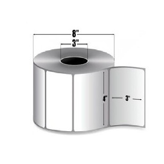 Zebra 10000284 Etiquetas 4" x 3" Centro 3 - Rollos Industrial