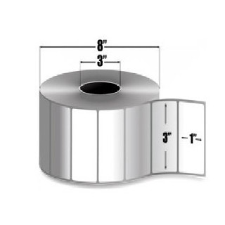 Zebra 10000287 Etiquetas 3" x 1" Centro 3 Z-PERFORM 2000T