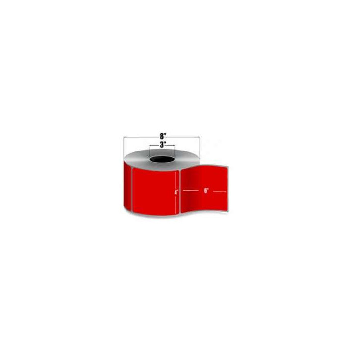 10006208-5 - Zebra Etiquetas 4" x 6" Z-PERFORM 2000T Rojo