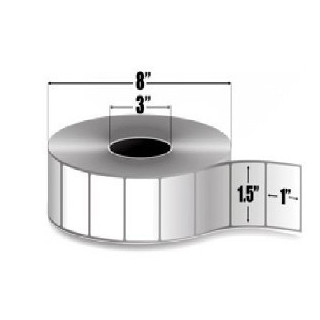 Zebra 72280 etiquetas 1.50" x 1" Z-SELECT 4000T