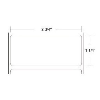 72282 - Zebra Etiquetas 2.75" x 1.25" Z-SELECT 4000T